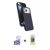 MARSİLYAN™- iPhone 17 Pro Max Kılıf İz Işık Koleksiyonu - Siyah Joko Magic 5D Hayalet Cam + Bilvis Titan Kamera Lens - GS