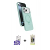 MARSİLYAN™- iPhone 17 Pro Max Kılıf İz Işık Koleksiyonu - Siyah Joko Magic 5D Hayalet Cam + Bilvis Titan Kamera Lens - GS