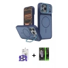 MARSİLYAN™- iPhone 17 Pro Max Kılıf İz Modern Prime - Şeffaf 360 Full Body Arka Koruyucu + Bilvis Titan Kamera Lens - NLGY