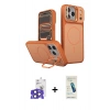 MARSİLYAN™- iPhone 17 Pro Max Kılıf İz Modern Prime - Şeffaf Pasifik Cam Ekran Koruyucu + Bilvis Titan Kamera Lens - LT
