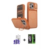 MARSİLYAN™- iPhone 17 Pro Max Kılıf İz Modern Prime - Siyah 360 Mat Full Body Arka Koruyucu + Lacivert Bilvis Titan Kamera Lens
