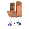 MARSİLYAN™- iPhone 17 Pro Max Kılıf İz Modern Prime - Siyah 3D Antistatik Cam Ekran Koruyucu + Bilvis Titan Kamera Lens - NLGY