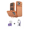 MARSİLYAN™- iPhone 17 Pro Max Kılıf İz Modern Prime - Siyah Bilvis 3X AR Hayalet Cam Ekran Koruyucu + Bilvis Titan Kamera Lens - TU