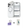 MARSİLYAN™- iPhone 17 Pro Max Kılıf Kıvılcım Form Prime - Şeffaf Pasifik Cam Ekran Koruyucu + Bilvis Titan Kamera Lens - GS