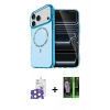 MARSİLYAN™- iPhone 17 Pro Max Kılıf Kıvılcım Form Prime - Siyah 360 Mat Full Body Arka Koruyucu + Bilvis Titan Kamera Lens - NLGY