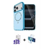 MARSİLYAN™- iPhone 17 Pro Max Kılıf Kıvılcım Form Prime - Siyah 3D Antistatik Seramik Nano Ekran Koruyucu + Bilvis Titan Kamera Lens - GS