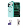MARSİLYAN™- iPhone 17 Pro Max Kılıf Kıvılcım Form Prime - Siyah Bilvis 3D Cam Ekran Koruyucu + Bilvis Titan Kamera Lens - NLGY
