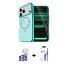 MARSİLYAN™- iPhone 17 Pro Max Kılıf Kıvılcım Form Prime - Siyah Bilvis 3X AR HD Cam Ekran Koruyucu + Bilvis Titan Kamera Lens - NLGY