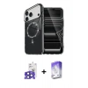 MARSİLYAN™- iPhone 17 Pro Max Kılıf Kıvılcım Form Prime - Siyah Bilvis 5in1 3D Magic Cam Ekran Koruyucu + Bilvis Titan Kamera Lens - LT