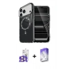 MARSİLYAN™- iPhone 17 Pro Max Kılıf Kıvılcım Form Prime - Siyah Bilvis 5in1 3D Magic Cam Ekran Koruyucu + Bilvis Titan Kamera Lens - TU