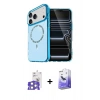 MARSİLYAN™- iPhone 17 Pro Max Kılıf Kıvılcım Form Prime - Siyah Bilvis 5in1 5D Magic Hayalet Cam Ekran Koruyucu + Bilvis Titan Kamera Lens - GS