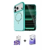 MARSİLYAN™- iPhone 17 Pro Max Kılıf Kıvılcım Form Prime - Siyah Bilvis 5in1 5D Magic Hayalet Cam Ekran Koruyucu + Bilvis Titan Kamera Lens - TU