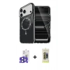 MARSİLYAN™- iPhone 17 Pro Max Kılıf Kıvılcım Form Prime - Siyah Joko Magic 5D Hayalet Cam + Lacivert Bilvis Titan Kamera Lens
