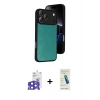 MARSİLYAN™- iPhone 17 Pro Max Kılıf Kıvılcım Işık Serisi - Şeffaf Pasifik Cam Ekran Koruyucu + Bilvis Titan Kamera Lens - LT