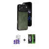 MARSİLYAN™- iPhone 17 Pro Max Kılıf Kıvılcım Işık Serisi - Siyah 360 Mat Full Body Arka Koruyucu + Bilvis Titan Kamera Lens - TU