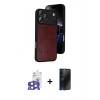 MARSİLYAN™- iPhone 17 Pro Max Kılıf Kıvılcım Işık Serisi - Siyah 3D Antistatik Hayalet Cam Ekran Koruyucu + Bilvis Titan Kamera Lens - NLGY