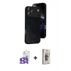 MARSİLYAN™- iPhone 17 Pro Max Kılıf Kıvılcım Işık Serisi - Siyah Bilvis 3D Cam Ekran Koruyucu + Bilvis Titan Kamera Lens - TU