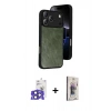 MARSİLYAN™- iPhone 17 Pro Max Kılıf Kıvılcım Işık Serisi - Siyah Bilvis 3D Cam Ekran Koruyucu + Bilvis Titan Kamera Lens - LT