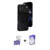 MARSİLYAN™- iPhone 17 Pro Max Kılıf Kıvılcım Işık Serisi - Siyah Bilvis 5in1 3D Magic Cam Ekran Koruyucu + Bilvis Titan Kamera Lens - LT