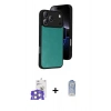 MARSİLYAN™- iPhone 17 Pro Max Kılıf Kıvılcım Işık Serisi - Siyah Joko Magic 5D Cam + Bilvis Titan Kamera Lens - GS
