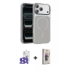MARSİLYAN™- iPhone 17 Pro Max Kılıf Kıvılcım Klasik - Siyah Bilvis 3D Cam Ekran Koruyucu + Bilvis Titan Kamera Lens - LT