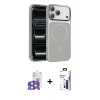 MARSİLYAN™- iPhone 17 Pro Max Kılıf Kıvılcım Klasik - Siyah Bilvis 3X AR Hayalet Cam Ekran Koruyucu + Bilvis Titan Kamera Lens - TU