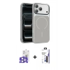 MARSİLYAN™- iPhone 17 Pro Max Kılıf Kıvılcım Klasik - Siyah Bilvis 3X AR Hayalet Cam Ekran Koruyucu + Bilvis Titan Kamera Lens - GS