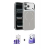 MARSİLYAN™- iPhone 17 Pro Max Kılıf Kıvılcım Klasik - Siyah Bilvis 5in1 5D Magic Hayalet Cam Ekran Koruyucu + Bilvis Titan Kamera Lens - LT