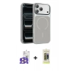 MARSİLYAN™- iPhone 17 Pro Max Kılıf Kıvılcım Klasik - Siyah Joko Magic 5D Hayalet Cam + Bilvis Titan Kamera Lens - TU