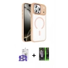 MARSİLYAN™- iPhone 17 Pro Max Kılıf Kıvılcım Prime - Şeffaf 360 Full Body Arka Koruyucu + Bilvis Titan Kamera Lens - GS