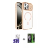 MARSİLYAN™- iPhone 17 Pro Max Kılıf Kıvılcım Prime - Siyah 360 Mat Full Body Arka Koruyucu + Bilvis Titan Kamera Lens - LT