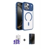 MARSİLYAN™- iPhone 17 Pro Max Kılıf Kıvılcım Prime - Siyah 3D Antistatik Hayalet Cam Ekran Koruyucu + Bilvis Titan Kamera Lens - GS