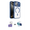 MARSİLYAN™- iPhone 17 Pro Max Kılıf Kıvılcım Prime - Siyah 3D Antistatik Seramik Nano Ekran Koruyucu + Bilvis Titan Kamera Lens - NLGY