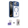 MARSİLYAN™- iPhone 17 Pro Max Kılıf Kıvılcım Prime - Siyah Bilvis 3D Cam Ekran Koruyucu + Bilvis Titan Kamera Lens - LT