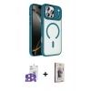 MARSİLYAN™- iPhone 17 Pro Max Kılıf Kıvılcım Prime - Siyah Bilvis 3D Cam Ekran Koruyucu + Bilvis Titan Kamera Lens - TU