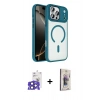 MARSİLYAN™- iPhone 17 Pro Max Kılıf Kıvılcım Prime - Siyah Bilvis 3D Cam Ekran Koruyucu + Bilvis Titan Kamera Lens - LT
