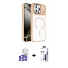MARSİLYAN™- iPhone 17 Pro Max Kılıf Kıvılcım Prime - Siyah Bilvis 3X AR Hayalet Cam Ekran Koruyucu + Bilvis Titan Kamera Lens - GS