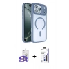 MARSİLYAN™- iPhone 17 Pro Max Kılıf Kıvılcım Prime - Siyah Bilvis 3X AR Hayalet Cam Ekran Koruyucu + Bilvis Titan Kamera Lens - TU