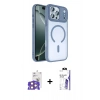 MARSİLYAN™- iPhone 17 Pro Max Kılıf Kıvılcım Prime - Siyah Bilvis 3X AR HD Cam Ekran Koruyucu + Bilvis Titan Kamera Lens - TU