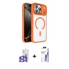 MARSİLYAN™- iPhone 17 Pro Max Kılıf Kıvılcım Prime - Siyah Bilvis 3X AR HD Cam Ekran Koruyucu + Bilvis Titan Kamera Lens - GS
