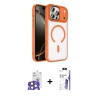 MARSİLYAN™- iPhone 17 Pro Max Kılıf Kıvılcım Prime - Siyah Bilvis 3X AR HD Cam Ekran Koruyucu + Bilvis Titan Kamera Lens - NLGY