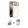 MARSİLYAN™- iPhone 17 Pro Max Kılıf Kıvılcım Prime - Siyah Bilvis 5in1 3D Magic Cam Ekran Koruyucu + Bilvis Titan Kamera Lens - NLGY