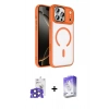 MARSİLYAN™- iPhone 17 Pro Max Kılıf Kıvılcım Prime - Siyah Bilvis 5in1 3D Magic Cam Ekran Koruyucu + Bilvis Titan Kamera Lens - LT