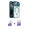 MARSİLYAN™- iPhone 17 Pro Max Kılıf Kıvılcım Prime - Siyah Bilvis 5in1 5D Magic Hayalet Cam Ekran Koruyucu + Bilvis Titan Kamera Lens - TU