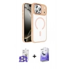 MARSİLYAN™- iPhone 17 Pro Max Kılıf Kıvılcım Prime - Siyah Bilvis 5in1 5D Magic Hayalet Cam Ekran Koruyucu + Gümüş Bilvis Titan Kamera Lens