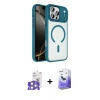MARSİLYAN™- iPhone 17 Pro Max Kılıf Kıvılcım Prime - Siyah Bilvis 5in1 5D Magic Hayalet Cam Ekran Koruyucu + Gümüş Bilvis Titan Kamera Lens