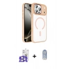 MARSİLYAN™- iPhone 17 Pro Max Kılıf Kıvılcım Prime - Siyah Joko Magic 5D Cam + Gümüş Bilvis Titan Kamera Lens