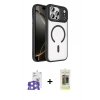 MARSİLYAN™- iPhone 17 Pro Max Kılıf Kıvılcım Prime - Siyah Joko Magic 5D Hayalet Cam + Bilvis Titan Kamera Lens - GS