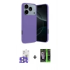 MARSİLYAN™- iPhone 17 Pro Max Kılıf Kozmos Yansıma Özel Seri - Şeffaf 360 Full Body Arka Koruyucu + Bilvis Titan Kamera Lens - GS