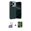 MARSİLYAN™- iPhone 17 Pro Max Kılıf Kozmos Yansıma Özel Seri - Şeffaf 360 Full Body Arka Koruyucu + Bilvis Titan Kamera Lens - NLGY